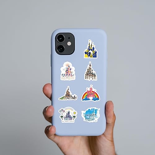 Miniatura 6 de Paquete de 63 calcomanías de tierra, vinilo estético de dibujos animados, impermeables para botella de agua, laptop, teléfono, casco duro,