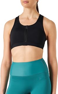 NIKE Women's W Nk Df Swsh Zip Front Bra Sports Bra