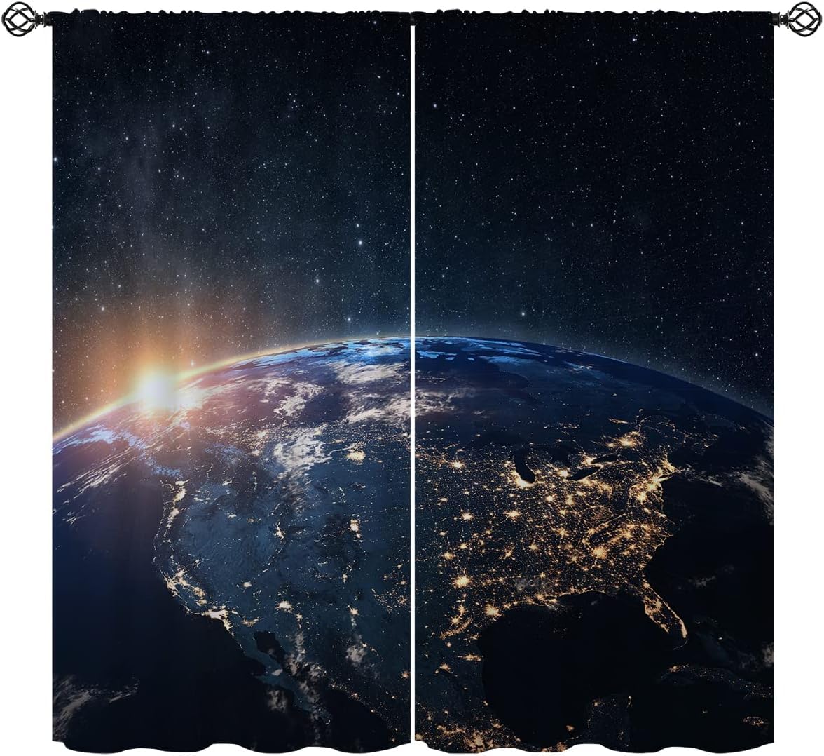 Rideaux occultants décoration intérieur haut de gamme motif 3D