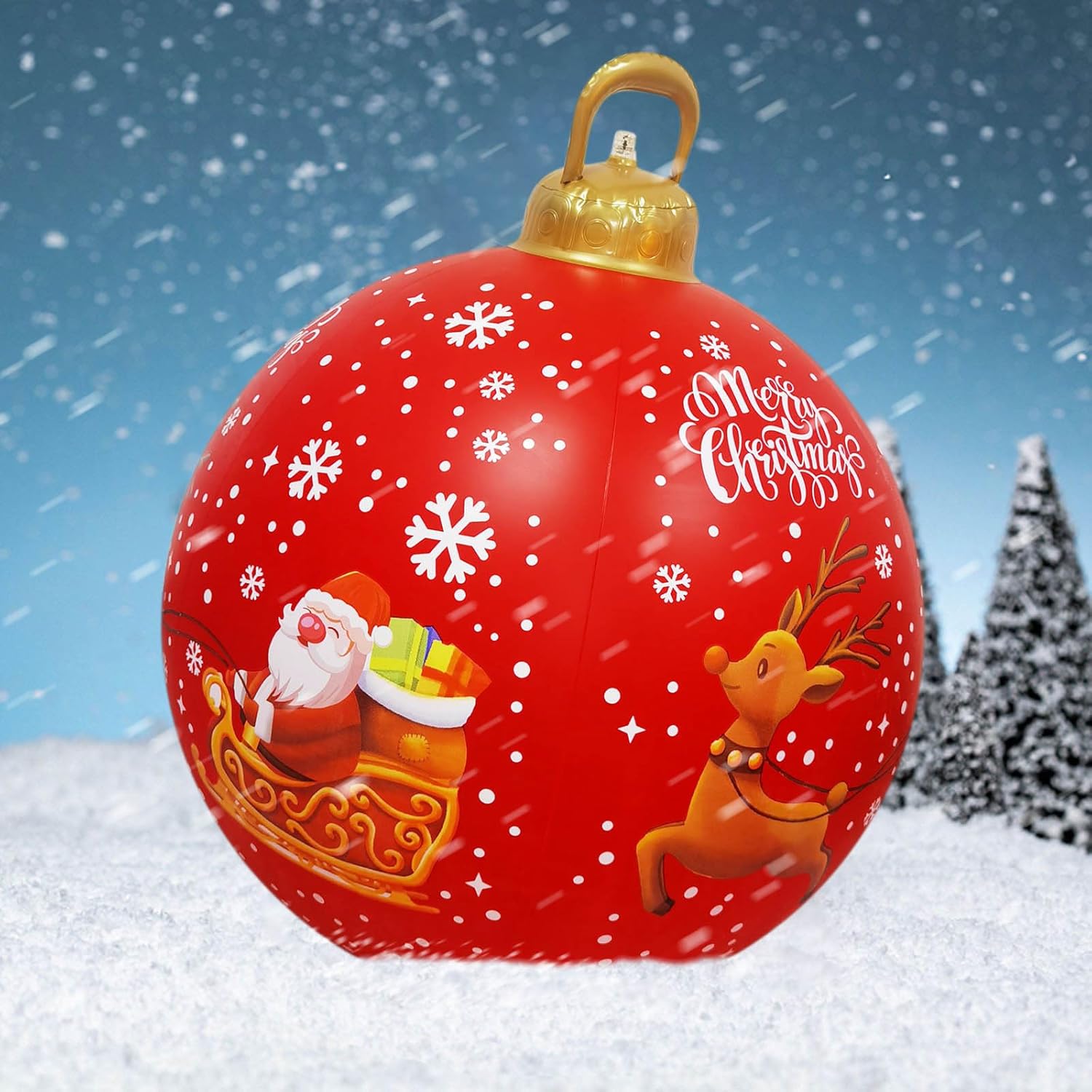 Christmas Inflatable Ornaments, 60CM Outdoor Christmas Inflatable