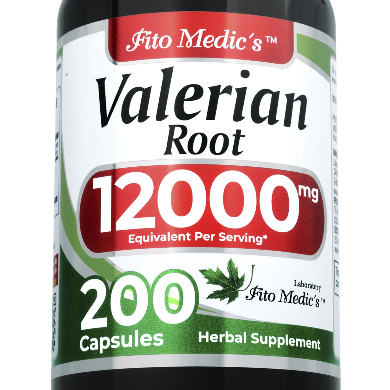 FITO MEDIC'S Lab | Valerian Root Capsules |200 Capsules |12000 mg | Valerian Root Extract | Concentrate Extract |Ultra high Absorption.