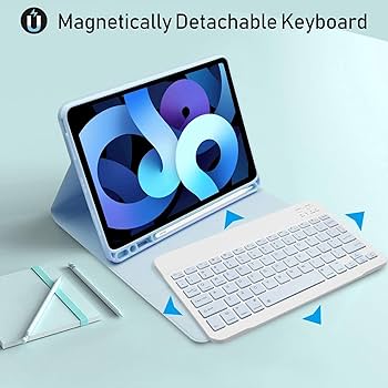 Keyboard Case for iPad Air 5th Generation 10.9“2022, Slim Smart