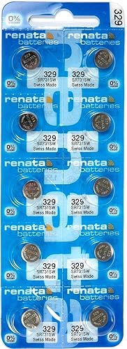 10 pilas de reloj Renata 329 (Sr731Sw)