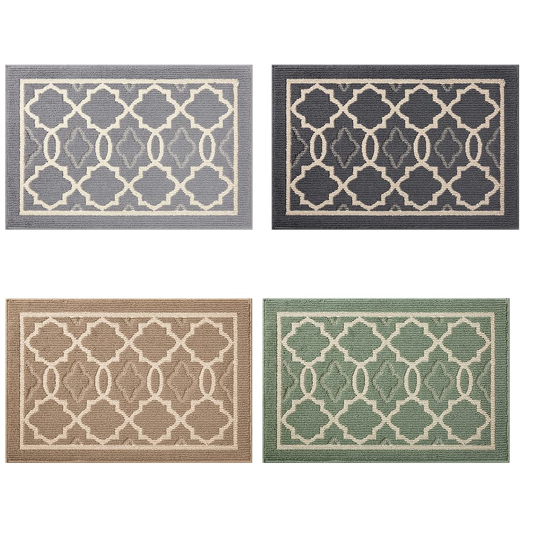 Tappetino Assorbente Per Bagno In Memory Foam Con Motivo Geometrico Dorato – 40x60 Cm - 2