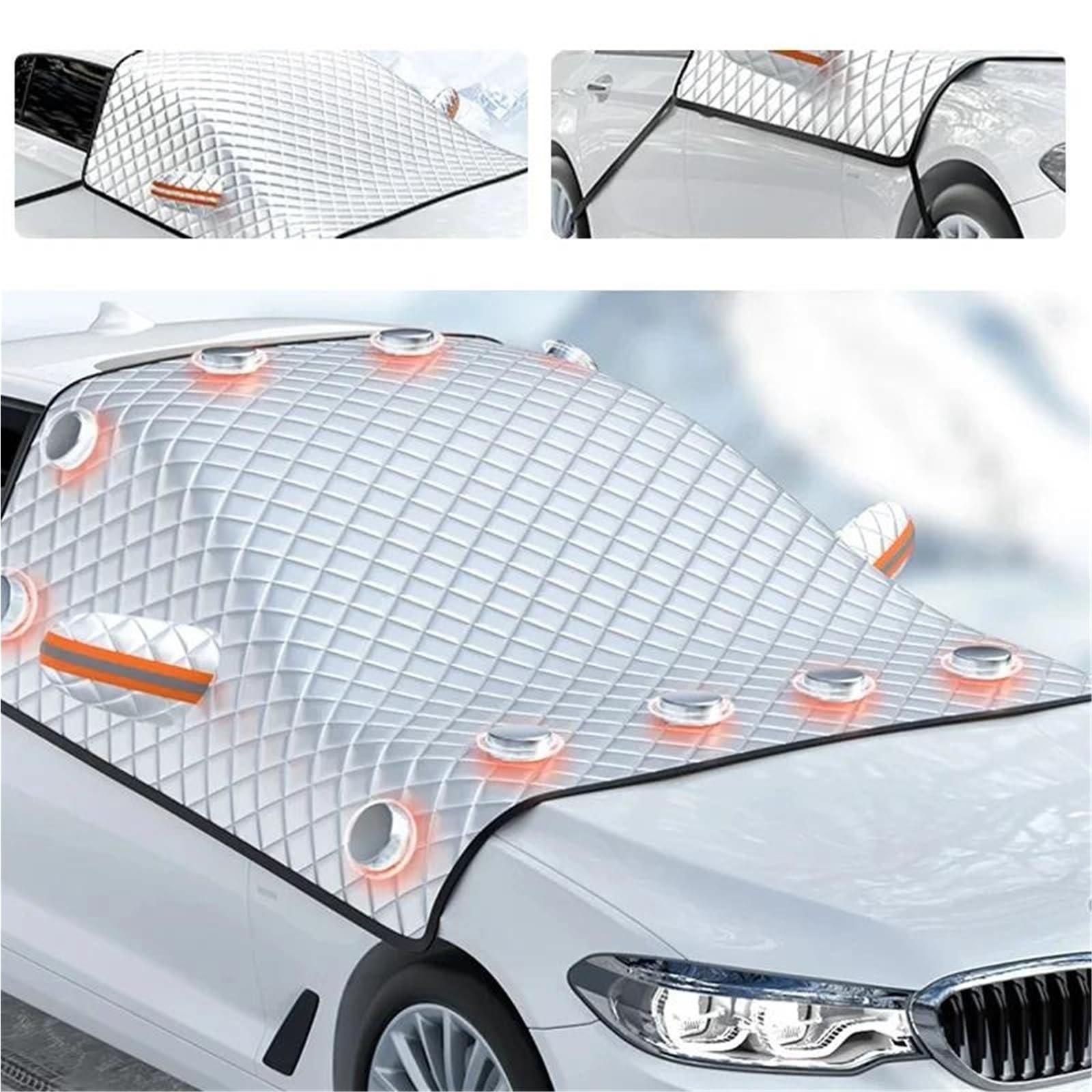 Copertura Parabrezza per Neve E Ghiaccio Copertura Magnetica per Parabrezza per Auto, Protezione per Neve, Ghiaccio Invernale, Protezione per Finestrino Anteriore, Parasole