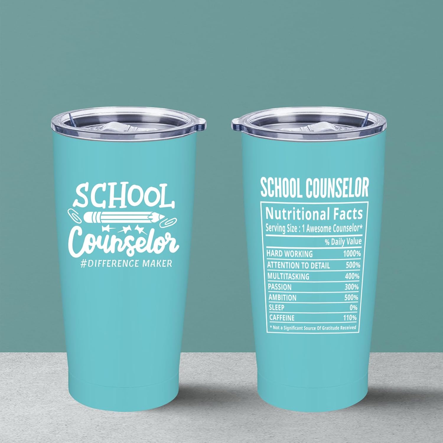 School Counselor Gifts, School Counselor Appreciation Gift for Women, Schools Counselors Week Gift 20 oz Stainless Steel Tumbler - Image 3