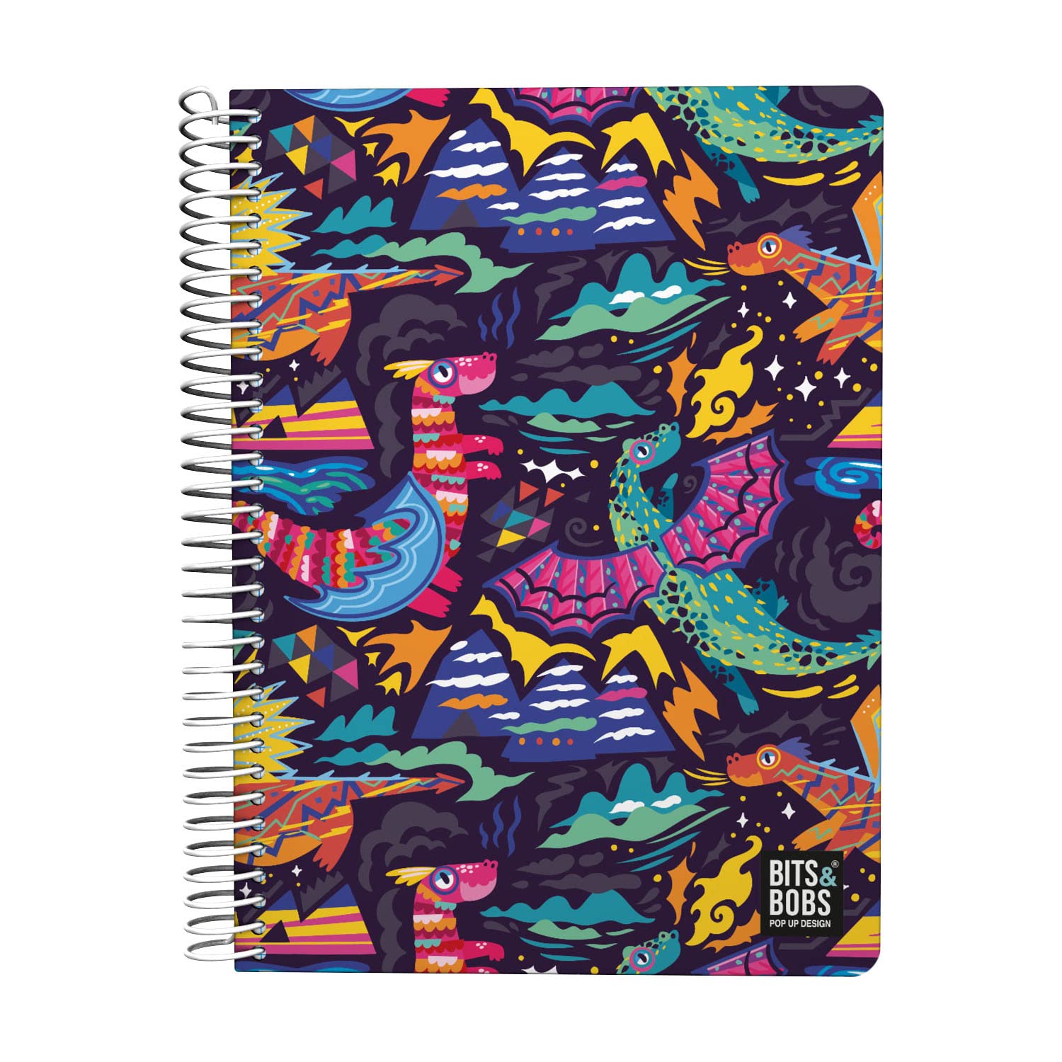 Cahier Grafoplas Quatrième - 80 Pages Quadrillées 4x4 - Couverture Plastique - Design Icons - FSC