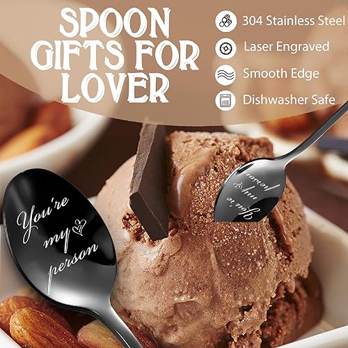 Miniatura 3 de To A Lifetime of Ice Cream Together - Regalos para parejas 2 cucharas regalos de boda de Navidad para parejas regalos de aniversario cumpleaños día