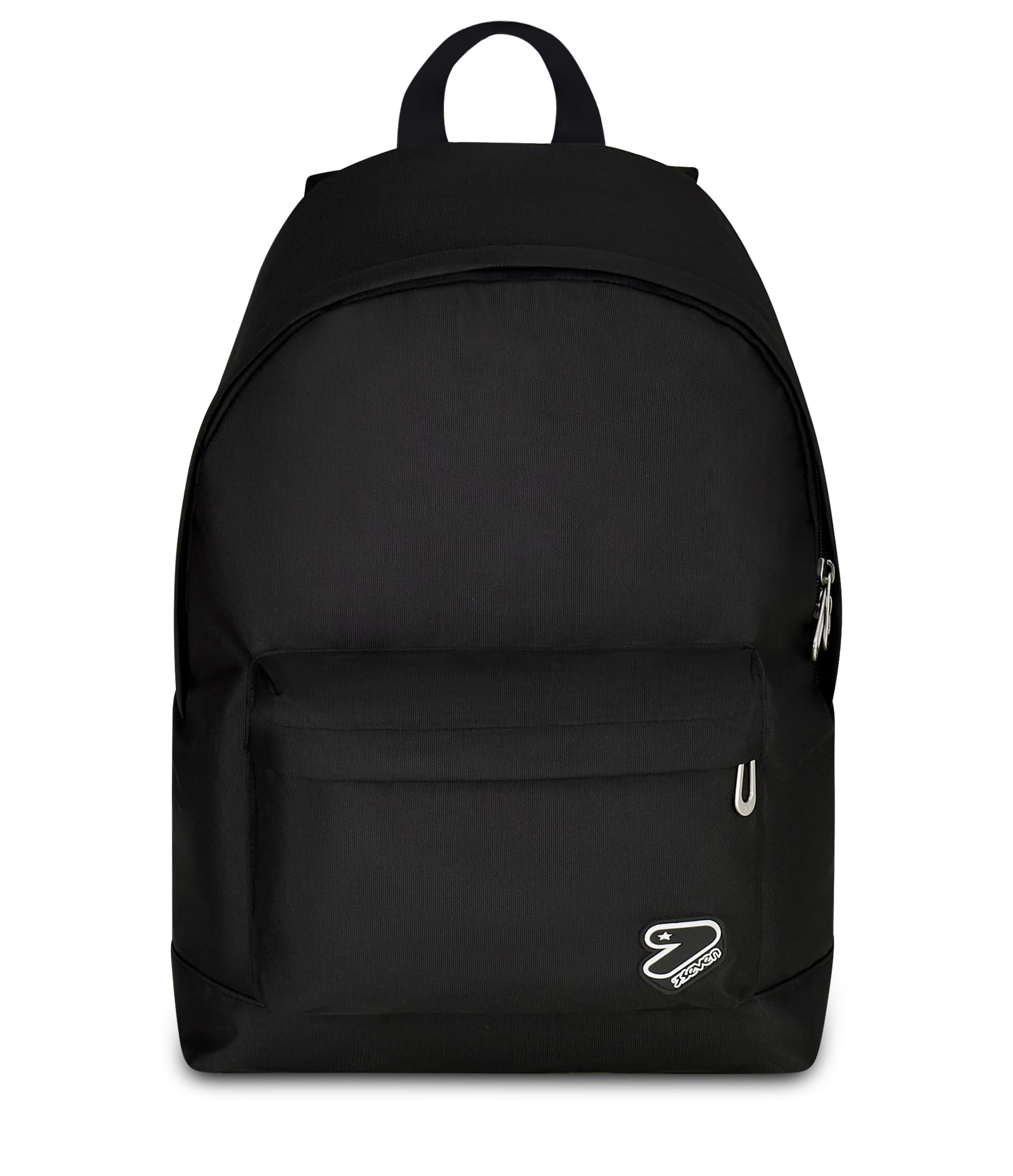 Seven Zaino Scuola TECH LINE, Monoscomparto, Nero, 23 L, Tasche multifunzione, Tasca frontale, Scomparto interno porta pc ablet, Scuola media e superiore, Per bambini e ragazzi
