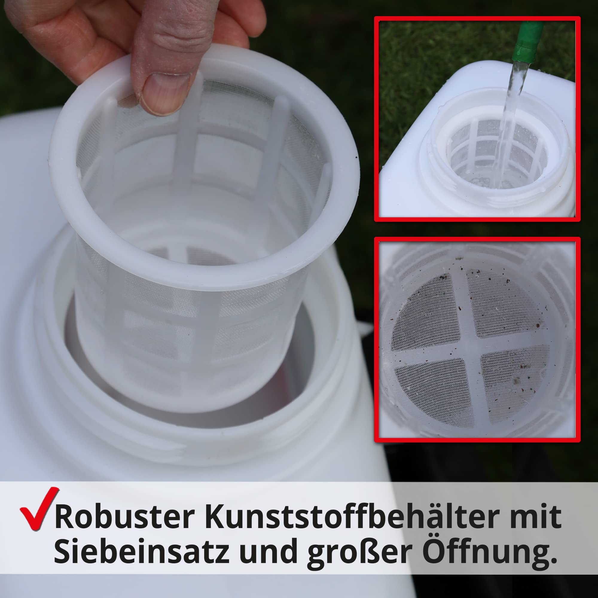 HECHT Akku Drucksprüher 10 L – Rückenspritze mit Ladegerät | Sprühgerät mit 2,5 Ah Lithium-Ionen Akku, 4 Düsen, Schultergurt, 2,5 bar Arbeitsdruck und 50 cm Lanze