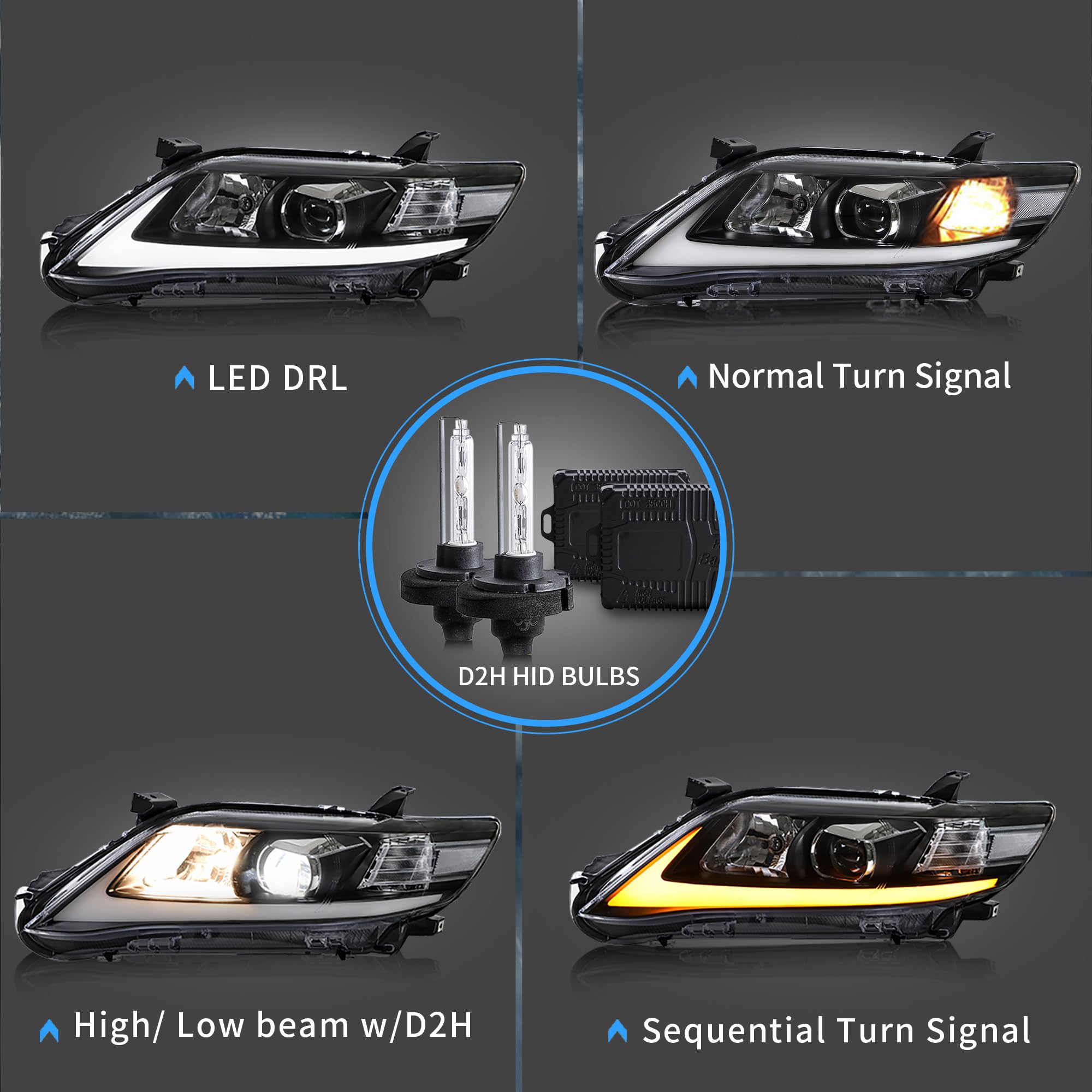 Amazon.com: VLAND Led Headlights + D2H Xenon Bulbs