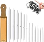 13 Pcs Blending Stumps For Drawing,Tortillions Set With Sandpaper Board,Professional Art Blenders & Sketch Drawing Tools For Shading,Blending Pencil Art Supplies Kit For Beginner,Students, Adults,Charcoal Pencil Drawing