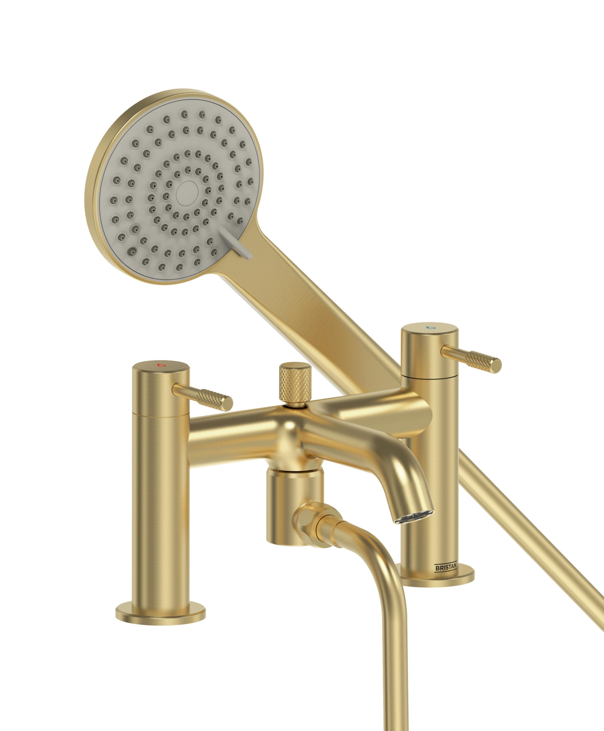 Bristan Molida Bathroom Taps, Brushed Brass Bath Shower Mixer tap
