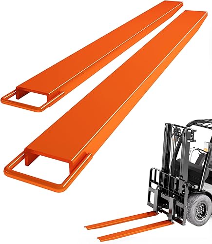 Extensión de horquilla de palet, 6.5 pulgadas de ancho 96 pulgadas de largo 4600 libras máximo extensiones de plataforma de acero resistente para