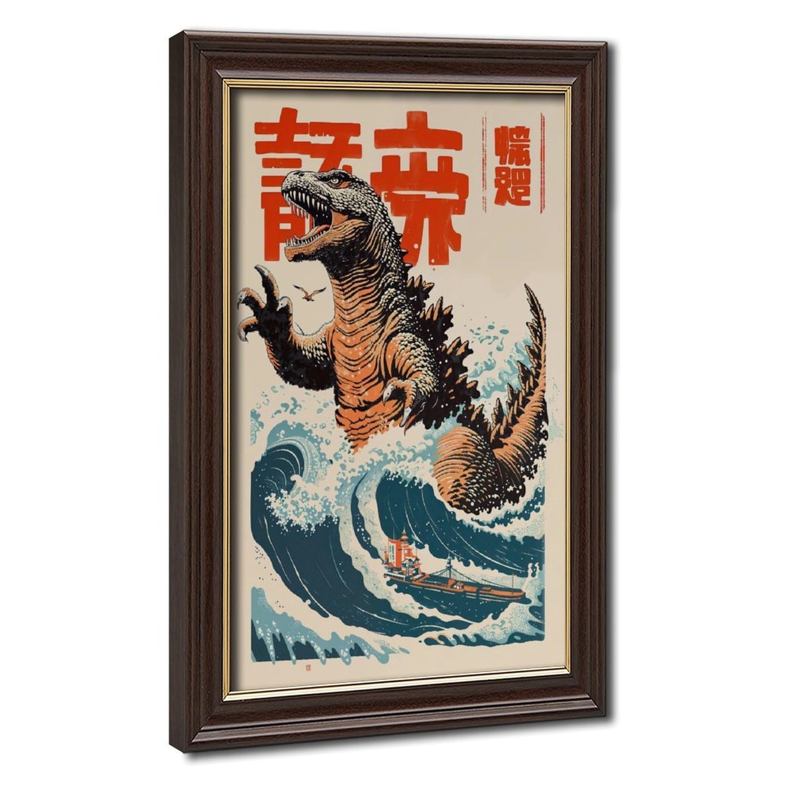 Bareronor Japanese Anime Dragon Poster Canvas Poster Bedroom Decor Landscape Office Room Decor Gift 24" L X 36" W