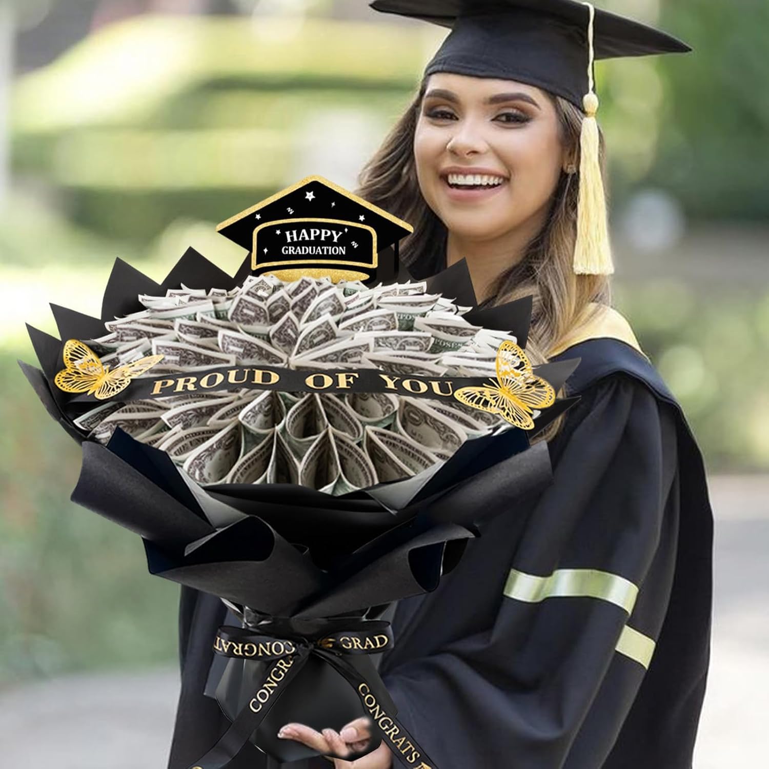 Graduation Gifts for Her - 2026 DIY Money Bouquet for Women Girl - Gift Ideas for Boy Him Daughter Son - Bouquets Filled with Folded Bills for College Middle High School - Image 6