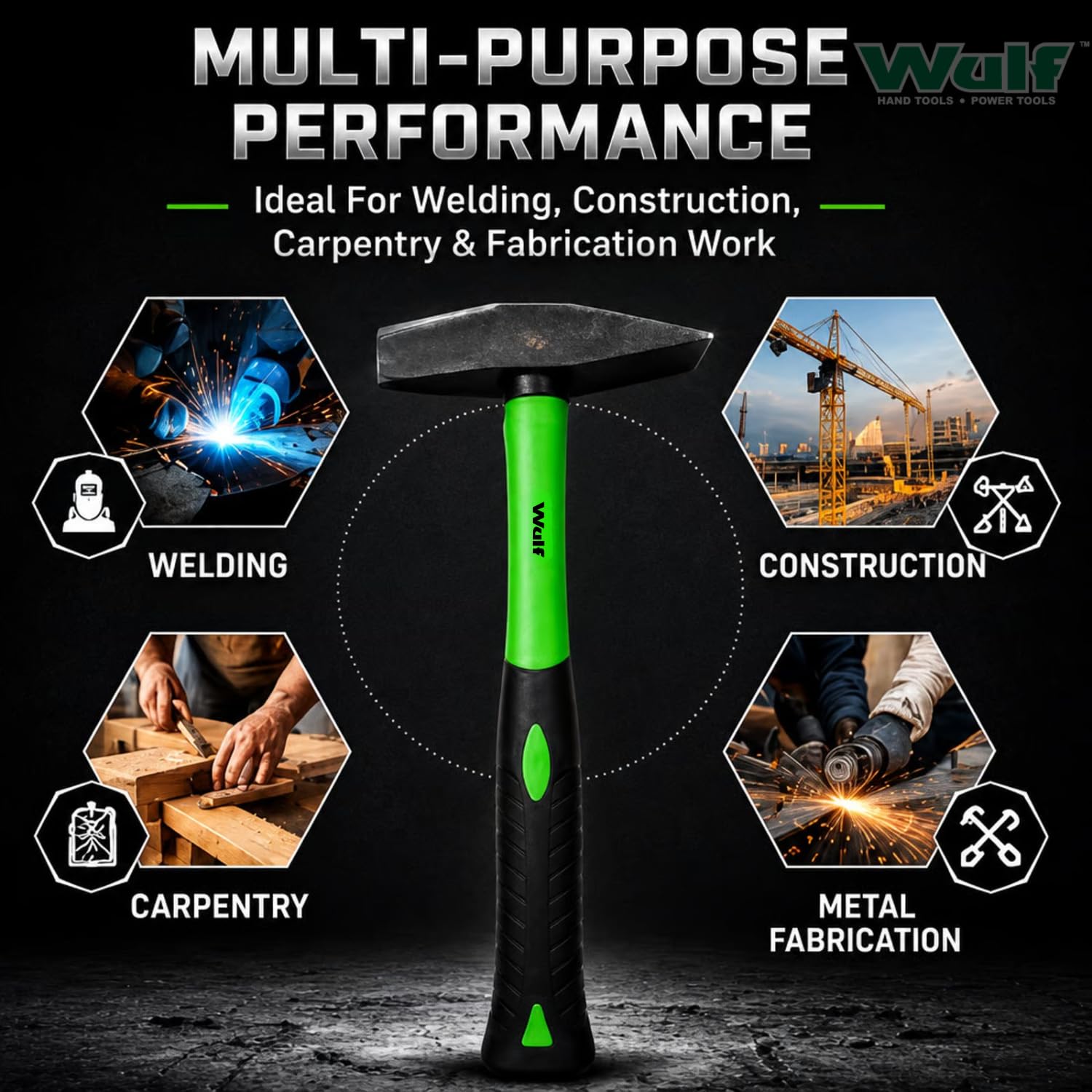 WULF Heavy Duty Hammer - Welding & Construction -6
