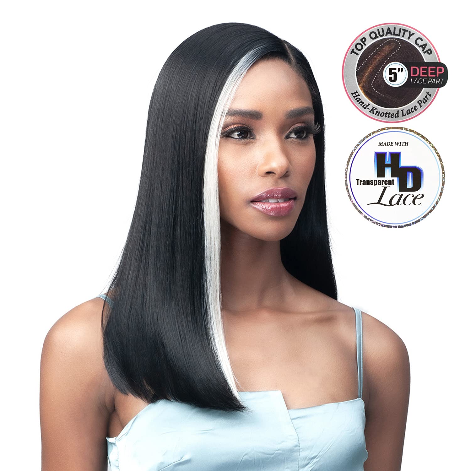 BOBBI BOSS HD Lace Front Wig MediFresh Truly Me 5 inches Deep Lace Part MLF591 Darcie (FHLBUGBLN)