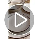 Image of Bodhi House Solid Handcrafted Stoneware Ceramic Dinner Set, Dish Set Serving, Microwave and Dishwasher Safe, Bone-ash Free, Crockery Set for Dining and Gifting (Beg-SPCK, Pack of 18 (6F+12K))