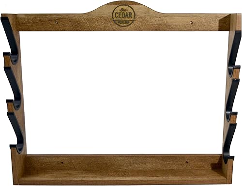 Old Cedar Outfitters Soporte de pared para armas largas, rifles y escopetas con mangas protectoras, tres capacidades