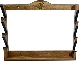Old Cedar Outfitters Wall-Mounted Gun Rack for Long Guns, Rifles and Shotguns with Protective Sleeves - Three Capacity