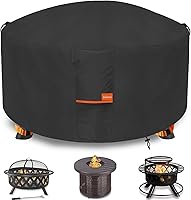 Vista 13 de Cubierta para hoguera, resistente al aire libre, 600D, 100% impermeable, cubierta cuadrada para hoguera, resistente a la intemperie, 30 pulgadas