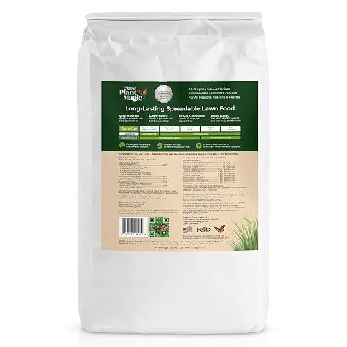 Organic Plant Magic Truly Organic Lawn Fertilizer 20lb | Slow Release Granular for Bermuda & St. Augustine Grass Organic Plant Magic Truly Organic Lawn Fertilizer 20lb | Slow Release Granular for Bermuda & St. Augustine Grass