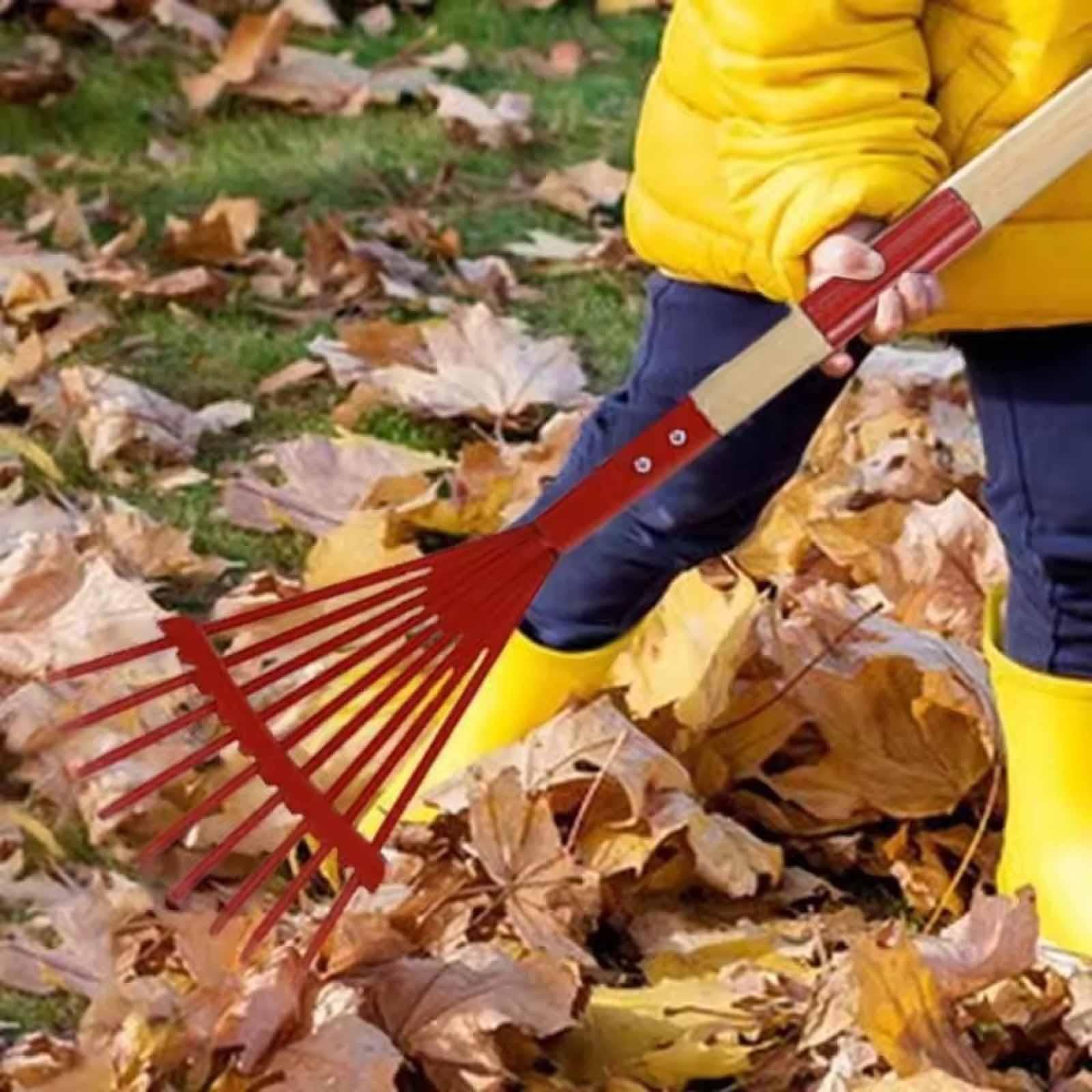 Generic 4 Piezas Herramientas de Jardinería para Niños Kit de Rastrillo Pala Mini Portátil Práctico Material Acero Al Carbono Adecuado para Jardín Y Pla