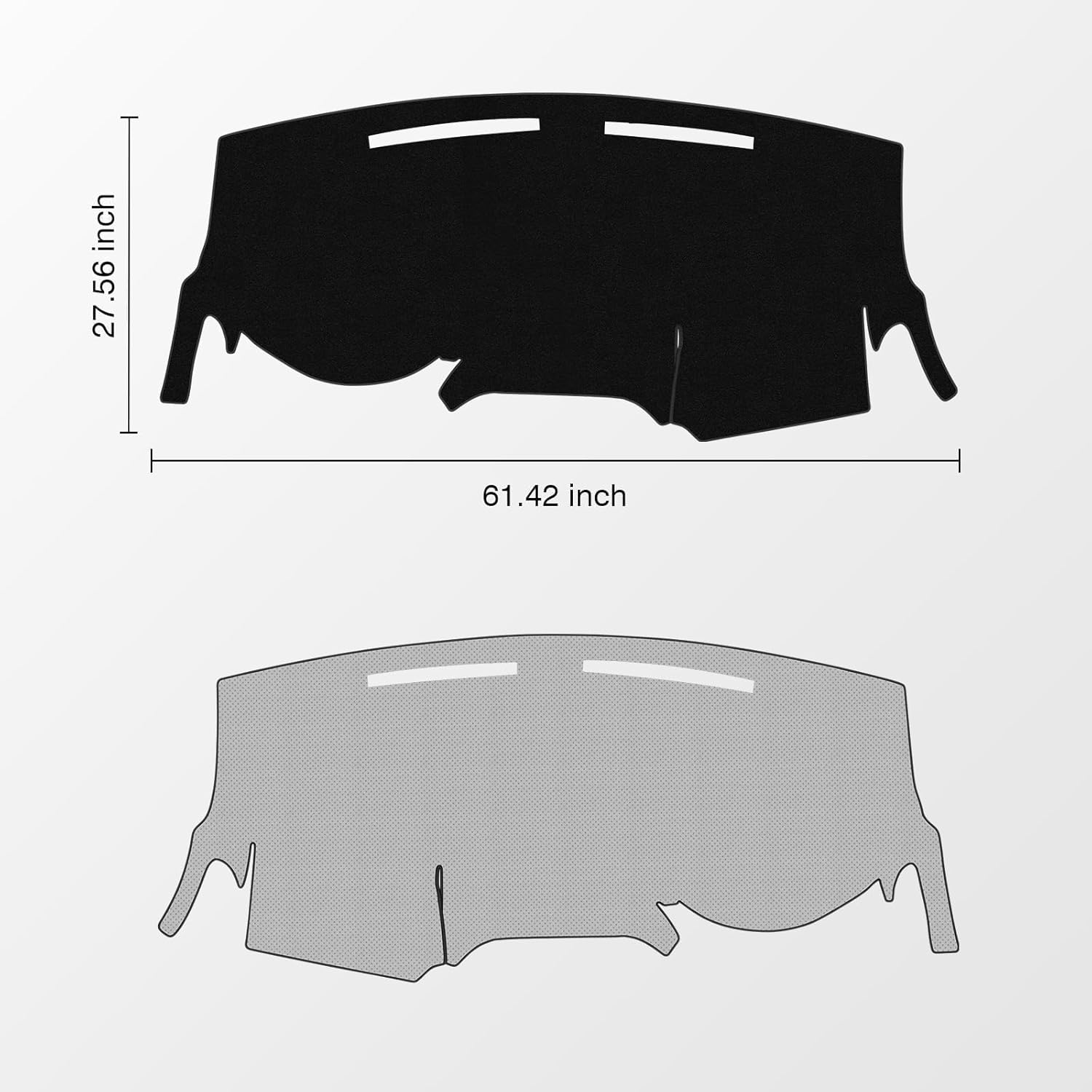 KUST Black Dash Cover for Dodge Grand Caravan 2011-2020(SE,SXT,GT)/Chrysler Town & Country 2011-2016 Polyester Dashboard Cover Non-Slip Center Console Dash Cover Accessories for Grand Caravan