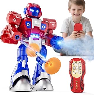 WATUDOU RC Robot Toy for Kids 3-8: Walking, Singing, Dancing, Smoke Spraying & Shooting - Fun Birthday Gifts for Boys Girls