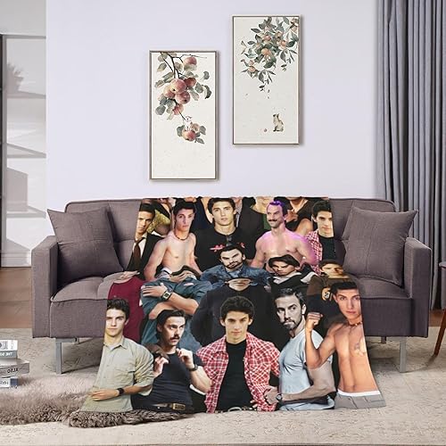 Miniatura 8 de Manta Milo Ventimiglia as Jess Mariano suave y cómoda de lana para sofá, oficina, coche, camping, yoga, viajes, decoración del hogar, acogedora