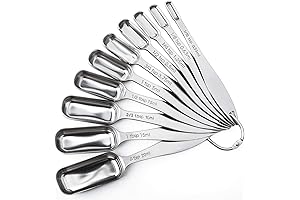 FANGSUN Square Measuring Spoons, Premium Measuring Spoons for Baking and Cooking