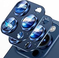 Vista 44 de Uyiton Protector de lente de cámara compatible con iPhone 17, no es fácil de romper, fuerte absorción, compatible con fundas, cubierta de pantalla