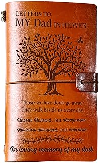 BeauGift Memorial Gifts for Loss of Father,Refillable Travel Photo Diary Journal Bereavement Gift, Letters