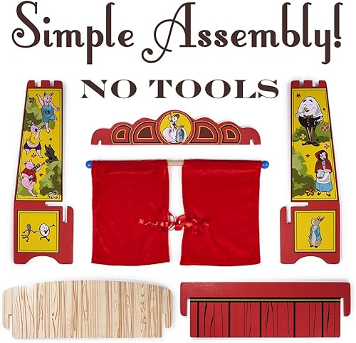 Miniatura 5 de Teatro de títeres Wooden Wonders Mother Goose's Tabletop Puppet Theater por Imagination Generation