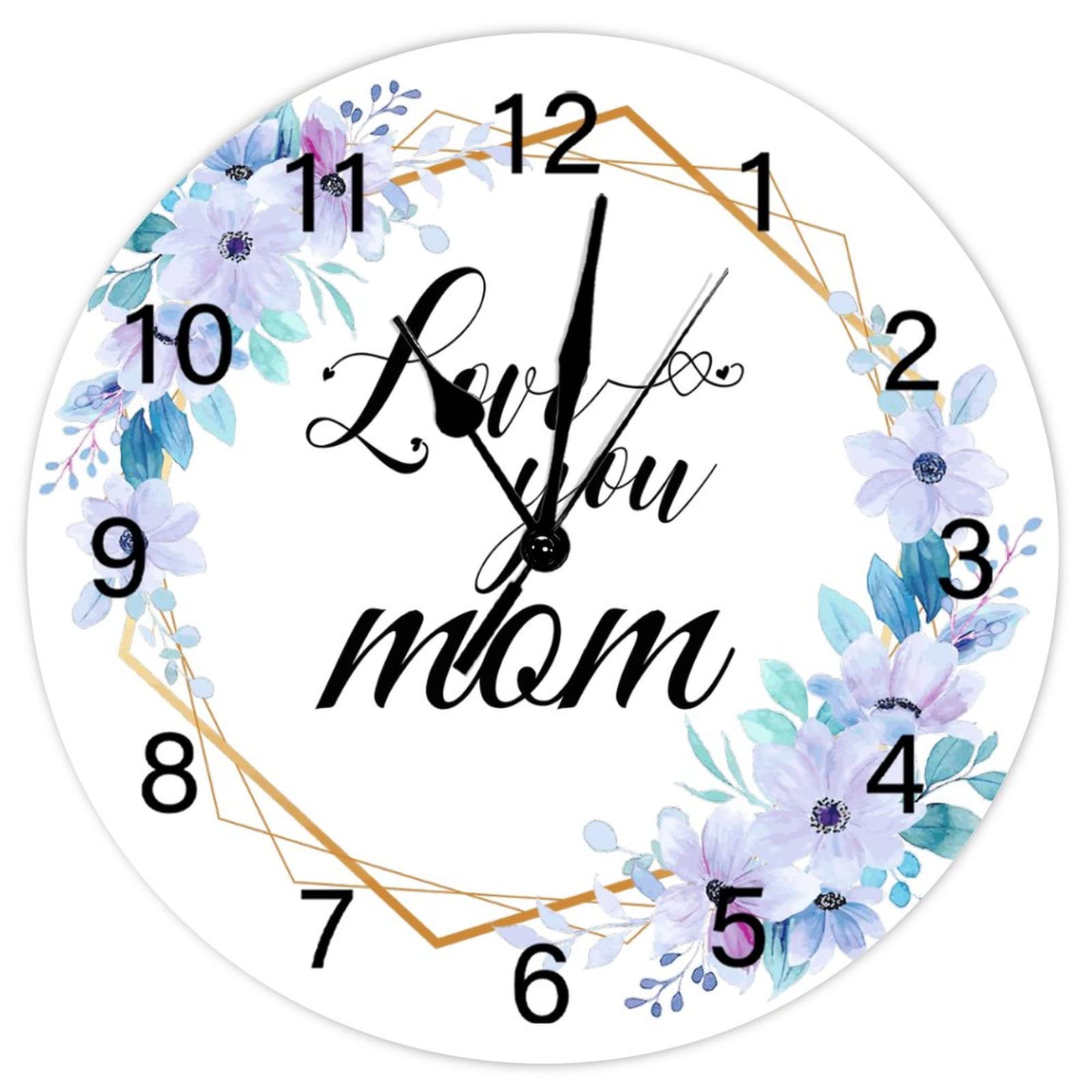 Horloge silencieuse sans tic-tac vintage idéale pour une chambre zen