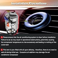 Vista 5 de CCIYU Compresor de A/C con embrague Compresor de aire acondicionado para automóvil 2003 2004 2005-2006 para BMW X5 3.0L Compresor de aire