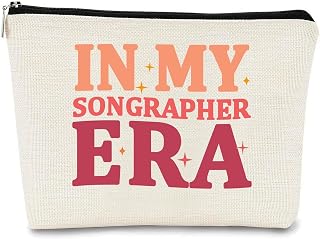 Sonographer Gifts Makeup Bag Sonography Radiologist Gift for Women Ultrasound Tech Gifts Sonographer Nurse Cosmetic Bag In My Sonographer Era