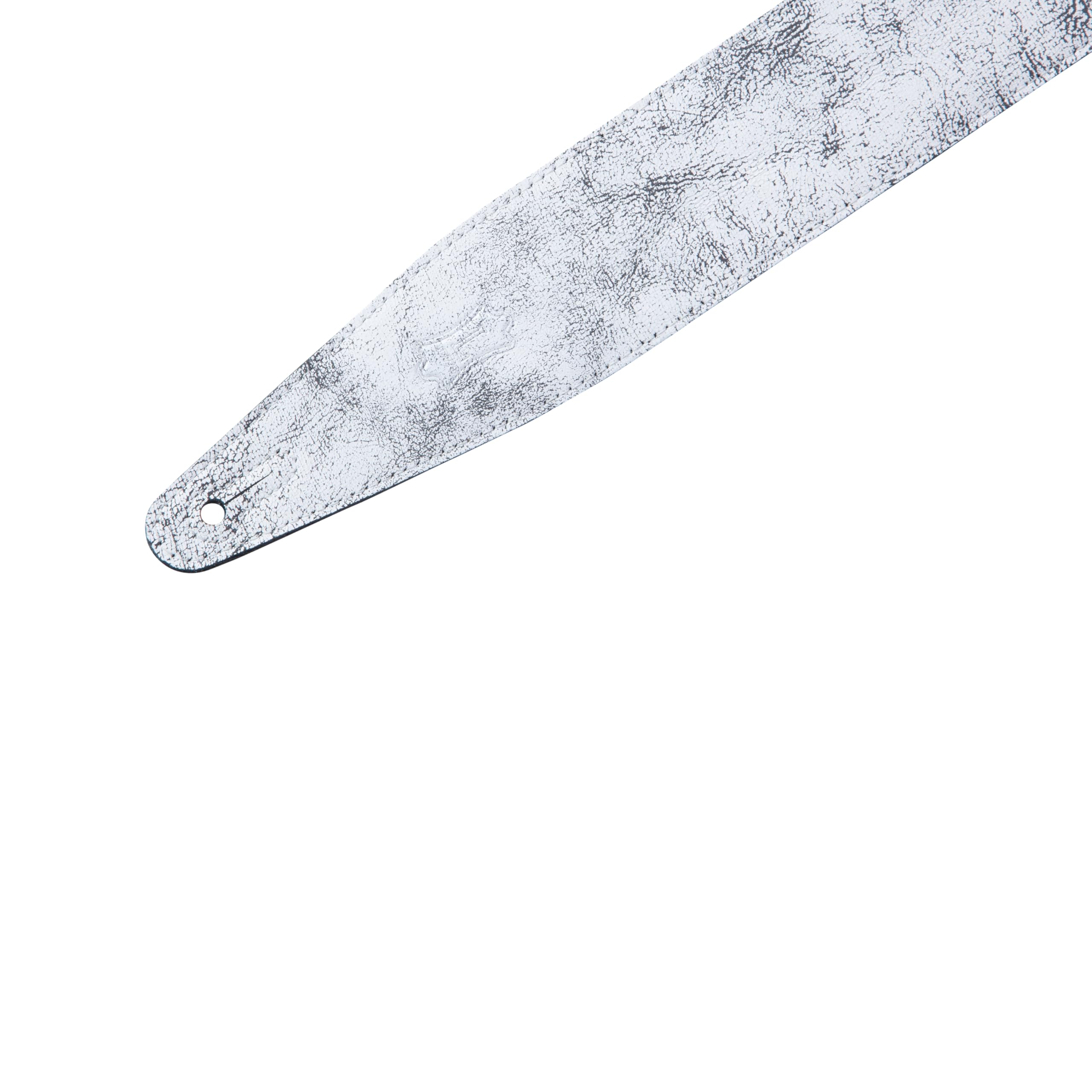 Levy's MG317BOG-WHT Correas Para Guitarras Garment Leather Garment Leather Backing Distressed 2 1/2" - White