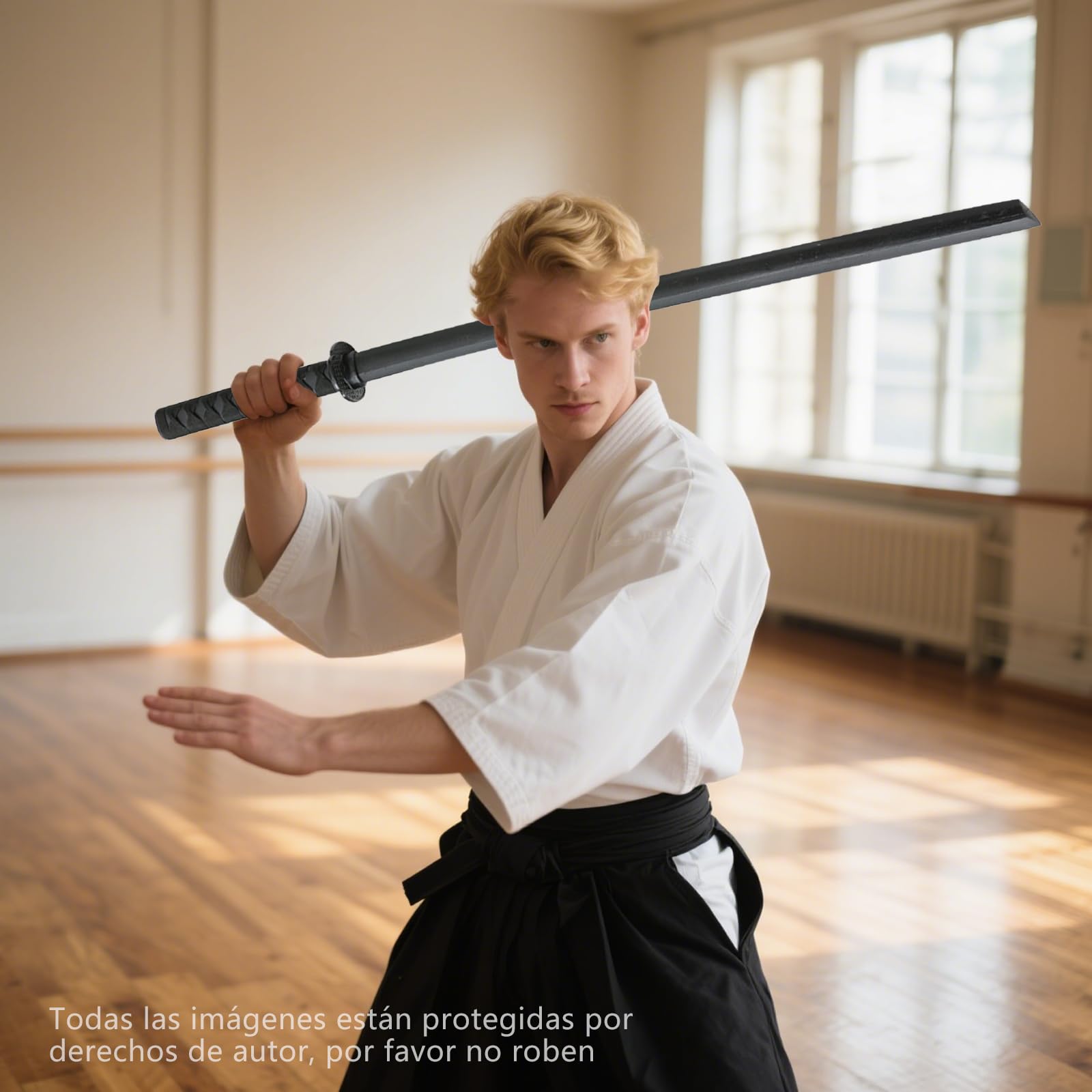 Patina Espada Japonesa de Madera con Vaina - Cosplay para, Estilo Samurai | Juego de rol cosplay Iaido Bokken