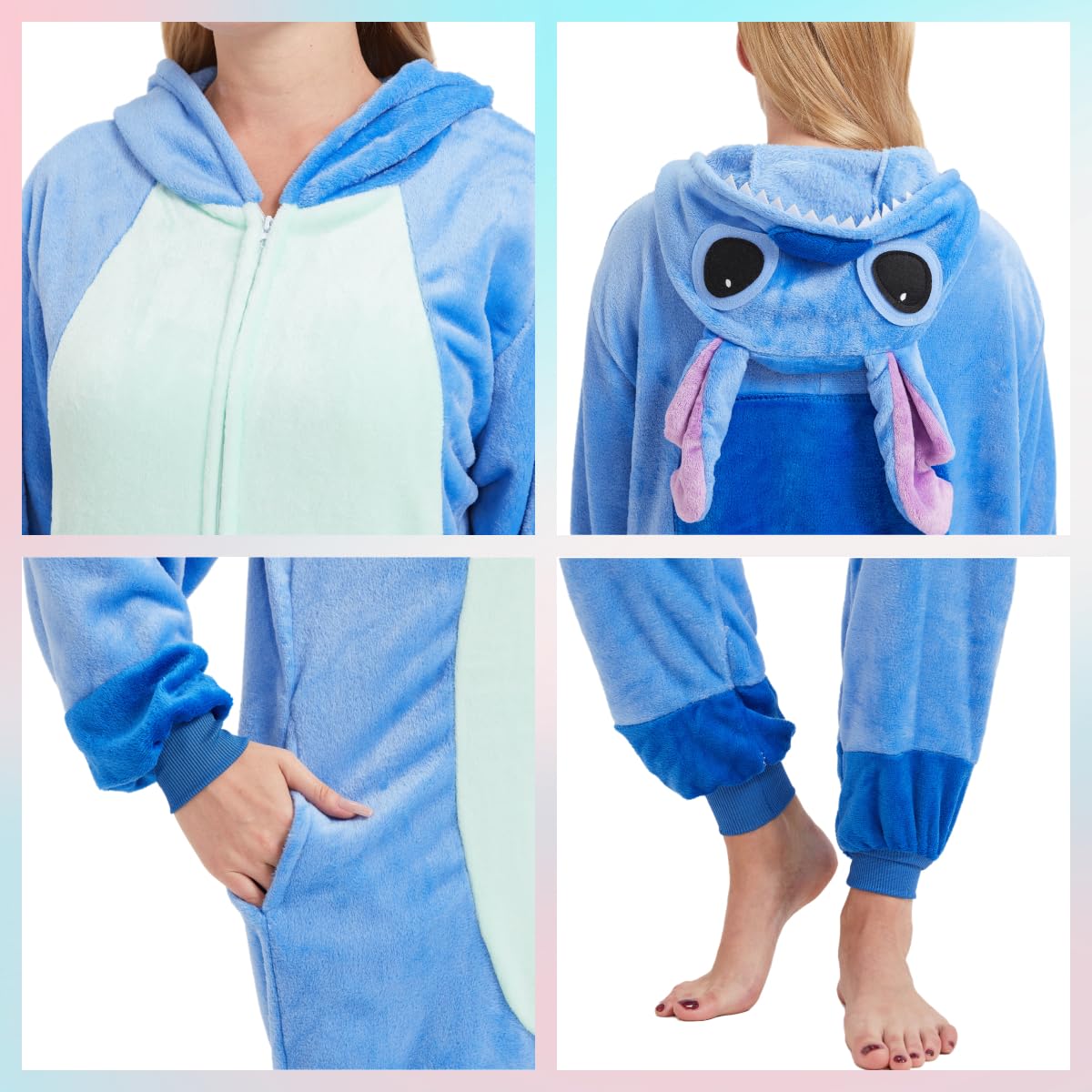 Pijama unisex para adultos, disfraz de animal de una pieza, disfraz de Halloween, cosplay, Navidad, ropa de dormir para mujeres y hombres