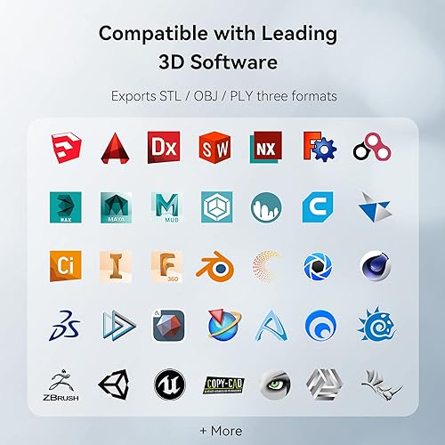 Miniatura 7 de Revopoint Escáner 3D de mano de gama para impresión 3D, escáner modelo 3D con escaneo 3D a todo color de hasta 18 fps de velocidad de escaneo,