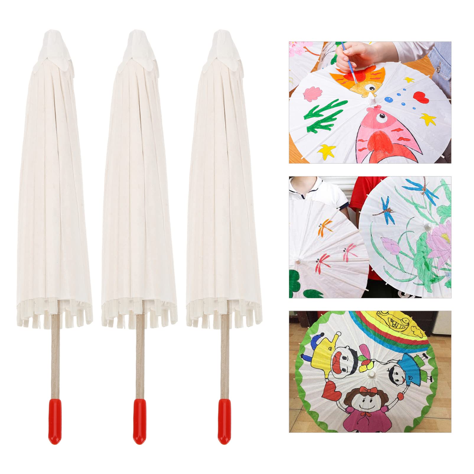 Set De 2 Mini Sombrillas Decorativas De 26 Cm – Paraguas En Miniatura Para Manualidades, Decoración De Escritorio Y Fotografía (Gadpiparty)