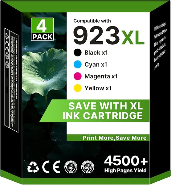 923XL 923 8130e Ink Cartridges Combo Pack for HP 923XL 923e Replacement
