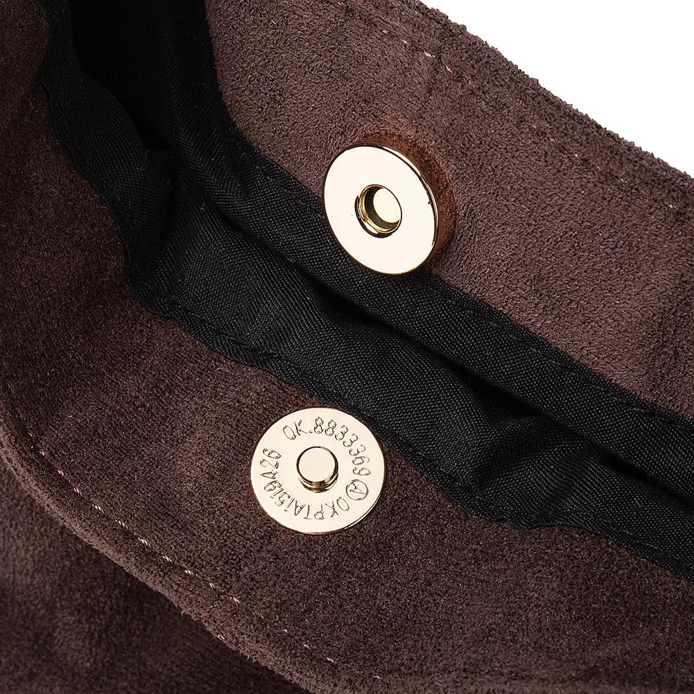 Women's Suede Tote Bag Retro Crescent Shoulder Bag Trendy 2025 Suede Handbag Underarm Purse Work Bag Dumpling Bag