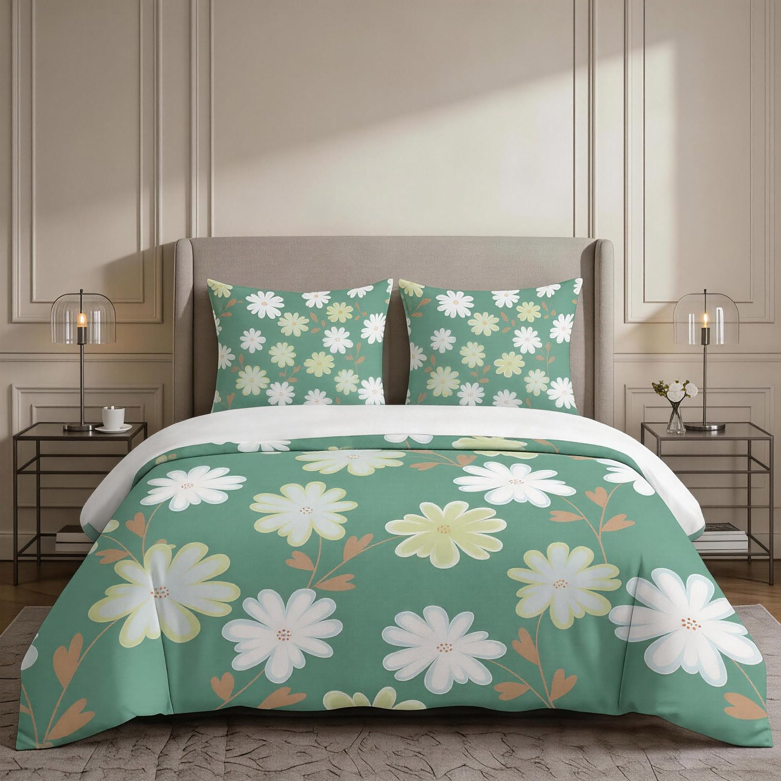 Housse de couette 200x200 anti-plis en microfibre pour éliminer la corvée de repassage du lit