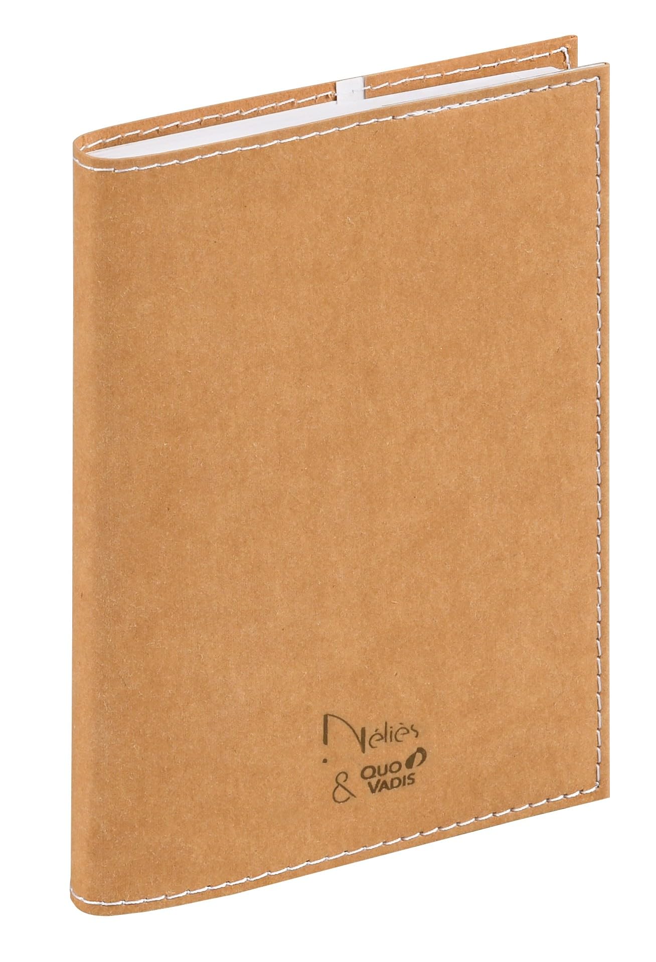 Quo Vadis - Diary - 2025 - Recycled Business - Weekly Planner - Multilingual - Nelies - Brown - 13 months from December to December - 10 x 15 cm - Recycled Clairefontaine Paper - Made in France