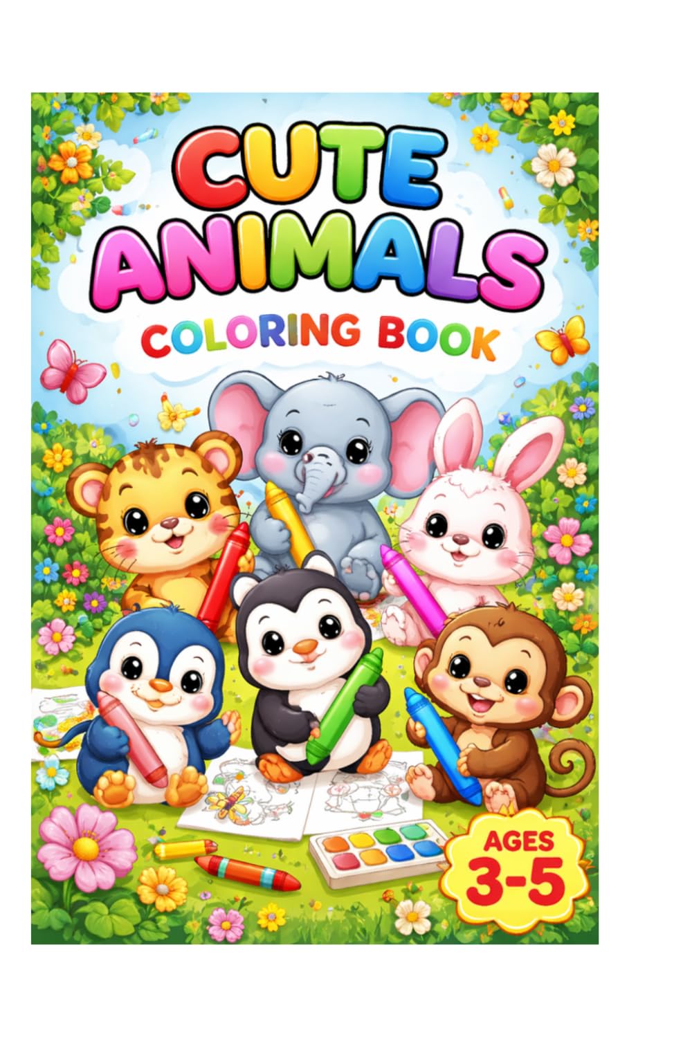 Little Panda’s Big Adventures: An Easy Coloring Book for Preschoolers Featuring Cute Pandas Playing, Eating, and Sleeping