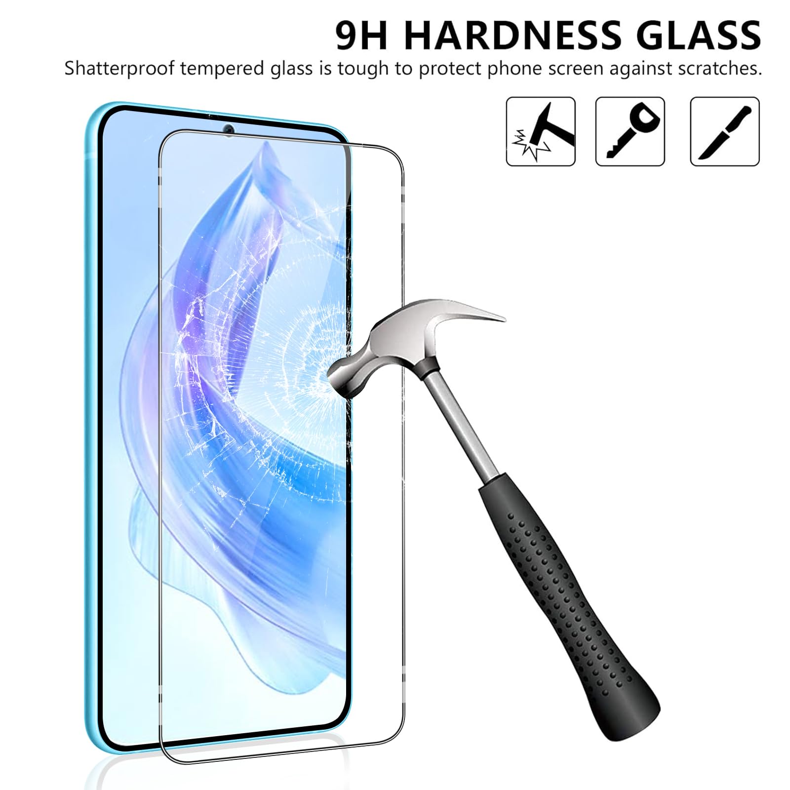 Pnakqil 2 Pezzi Vetro Temperato per Honor 90 Lite 5G Pellicola Protettiva,Durezza 9H,Ultra HD Trasparente,Anti-Graffio,Senza Bolle,Anti-Impronte Protezione Schermo per Honor 90 Lite 5G