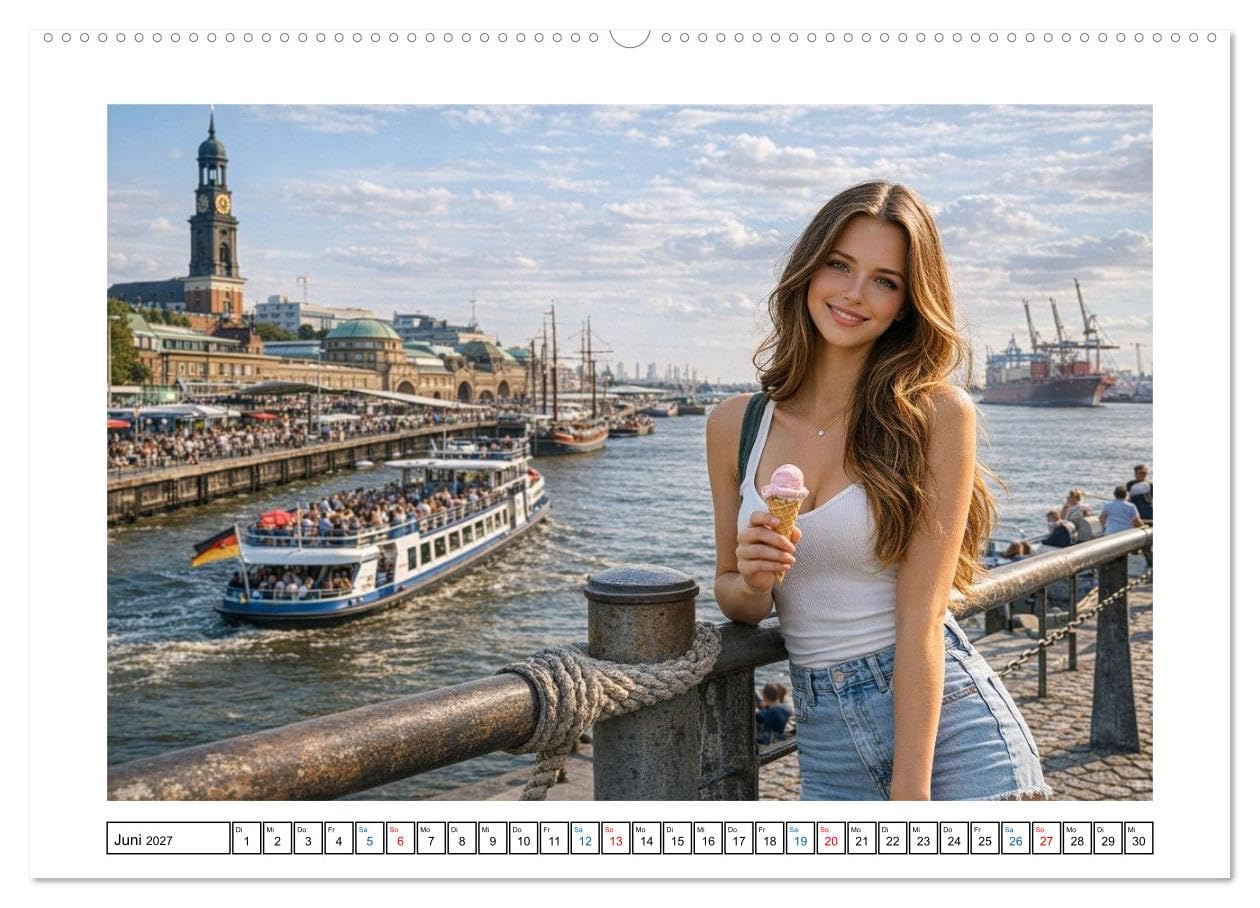 CALVENDO · Deutschland hautnah (Kalender 2027) | DIN A2 Querformat · Premium-Wandkalender · Unterwegs in charmanter Begleitung